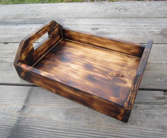 Items similar to Wood Serving Tray Rustic  Kitchen  