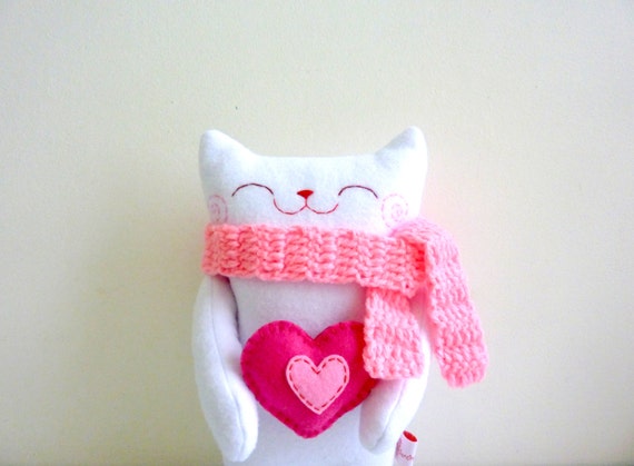 Valentine Cat Plush Toy Stuffed Cat Cat Doll Cat Plush