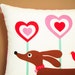 wiener dog pillow