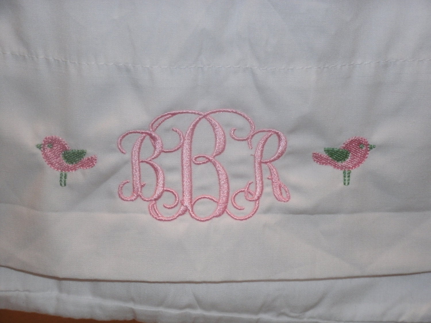 PERSONALIZED Standard Pillowcase Embroidered Custom design