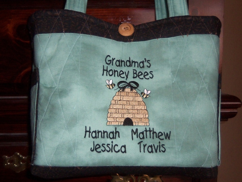 personalized grandma tote