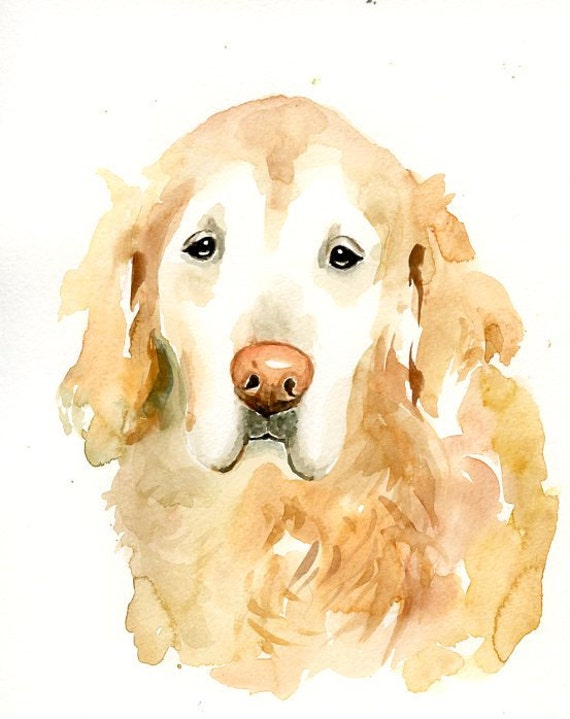 CUSTOM PET PORTRAIT Original watercolor painting by dimdi on Etsy
