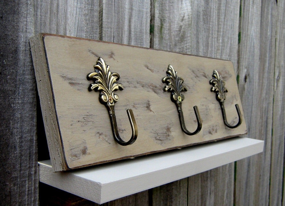 Wall Hooks Decorative Hooks Painted Wood Leaf Hooks Coat