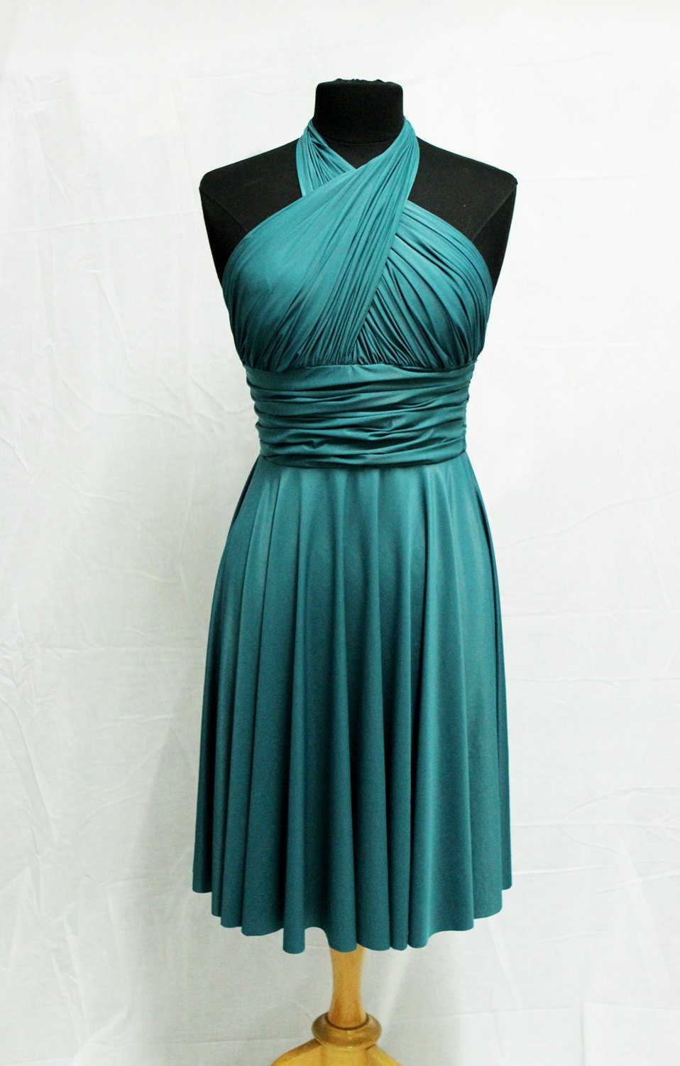 Convertible Emerald Green Dress Bridesmaid Infinity Dress 4981