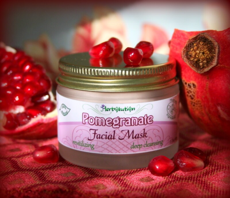 Organic Pomegranate Facial Mask revitalizing cleansing