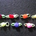 50 pcs - Cute Satin Rose with green leaf Applique Embellishment Decoration - size 10 x 22 mm