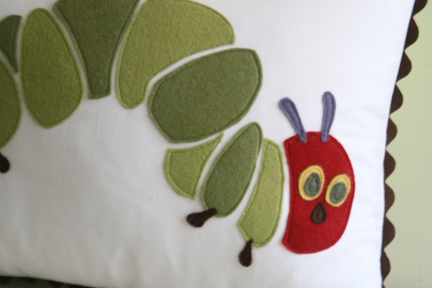 hungry caterpillar pillow