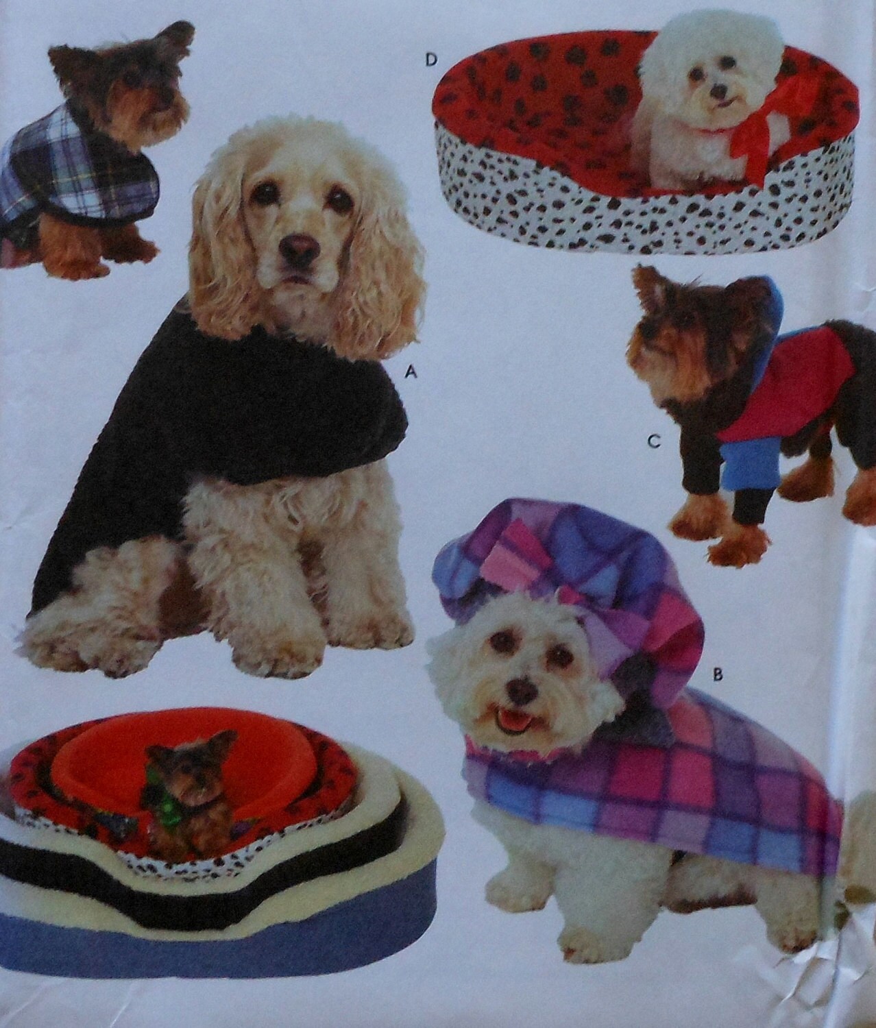 Dog Bed Covers and Coats Sewing Pattern UNCUT Simplicity 8928