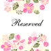 Reserved for Laura (Shipping- EXPRESS MAIL)