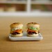 Cheeseburger Earrings - Post Earrings Food Jewelry