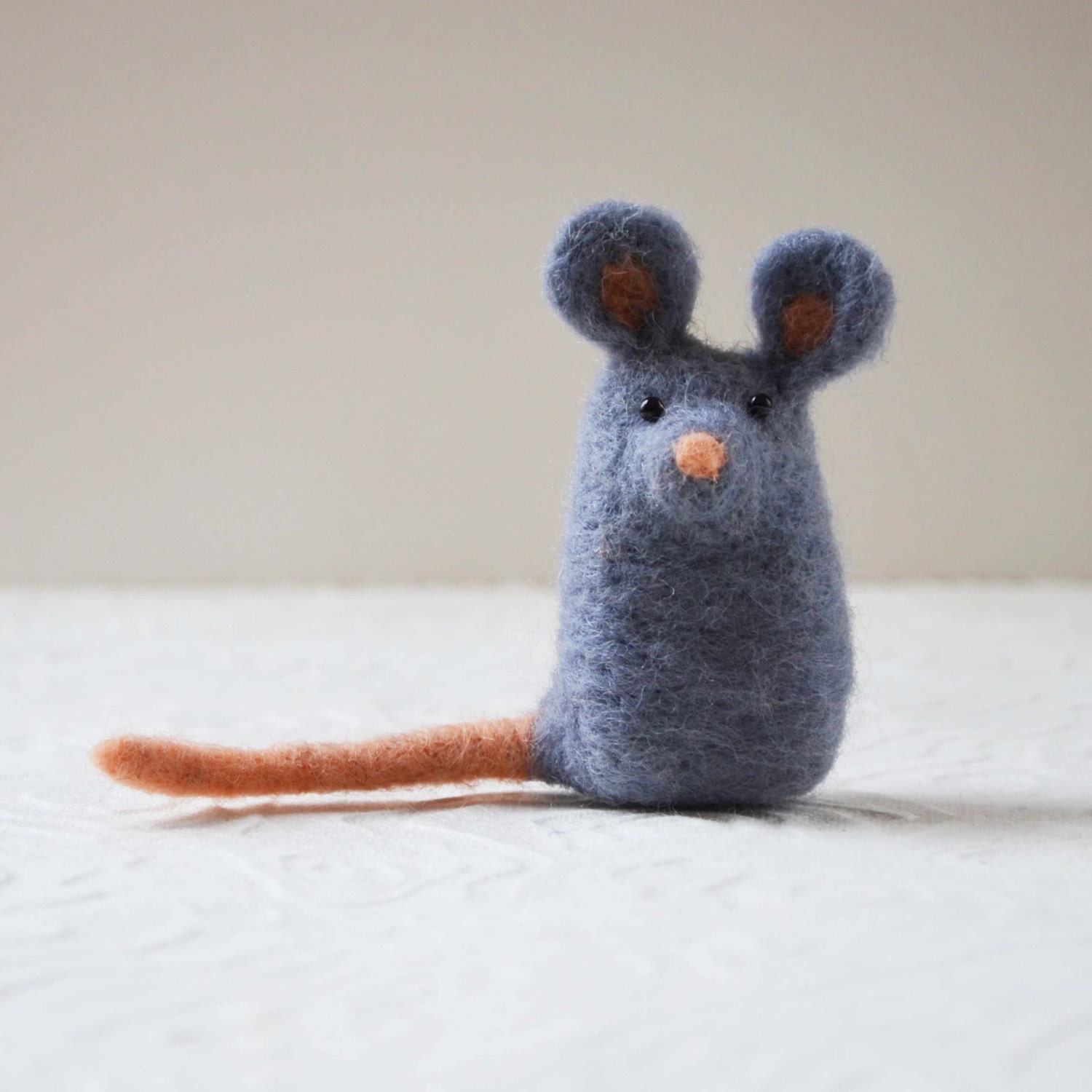 Mousekitts needle felted animal fiber sculpture