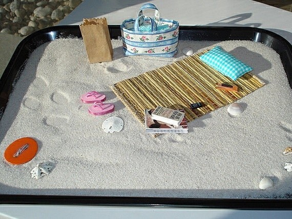 Straw beach mat