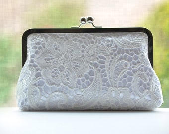 white ivory clutch bag