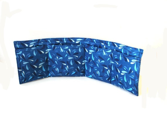 Handbag purse organizer insert small blue extra pockets
