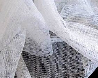 IVORY Silk Tulle 1/2 yards