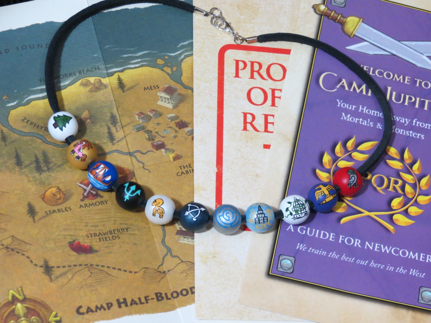 Percy Jackson and Lost Heroes necklace with by TotallyObsessed