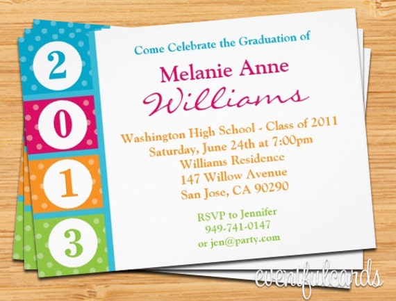 Class of 2014 Graduation Card - Print at Home or E-card Il_570xn