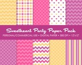 Sweetheart Party Digital Printable Paper Pack - For Commercial or Personal Use Il_170x135