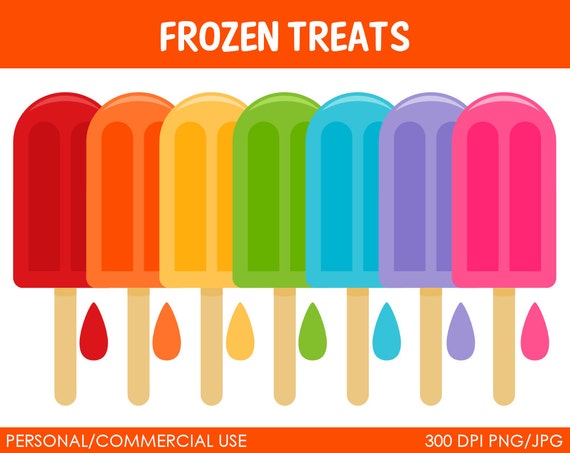 Frozen Treats Clipart - Digital Clip Art Graphics for Personal or Commercial Use Il_570xn
