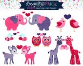 Sweet Valentine Friends- Clipart for Personal or Commercial Use Il_170x135