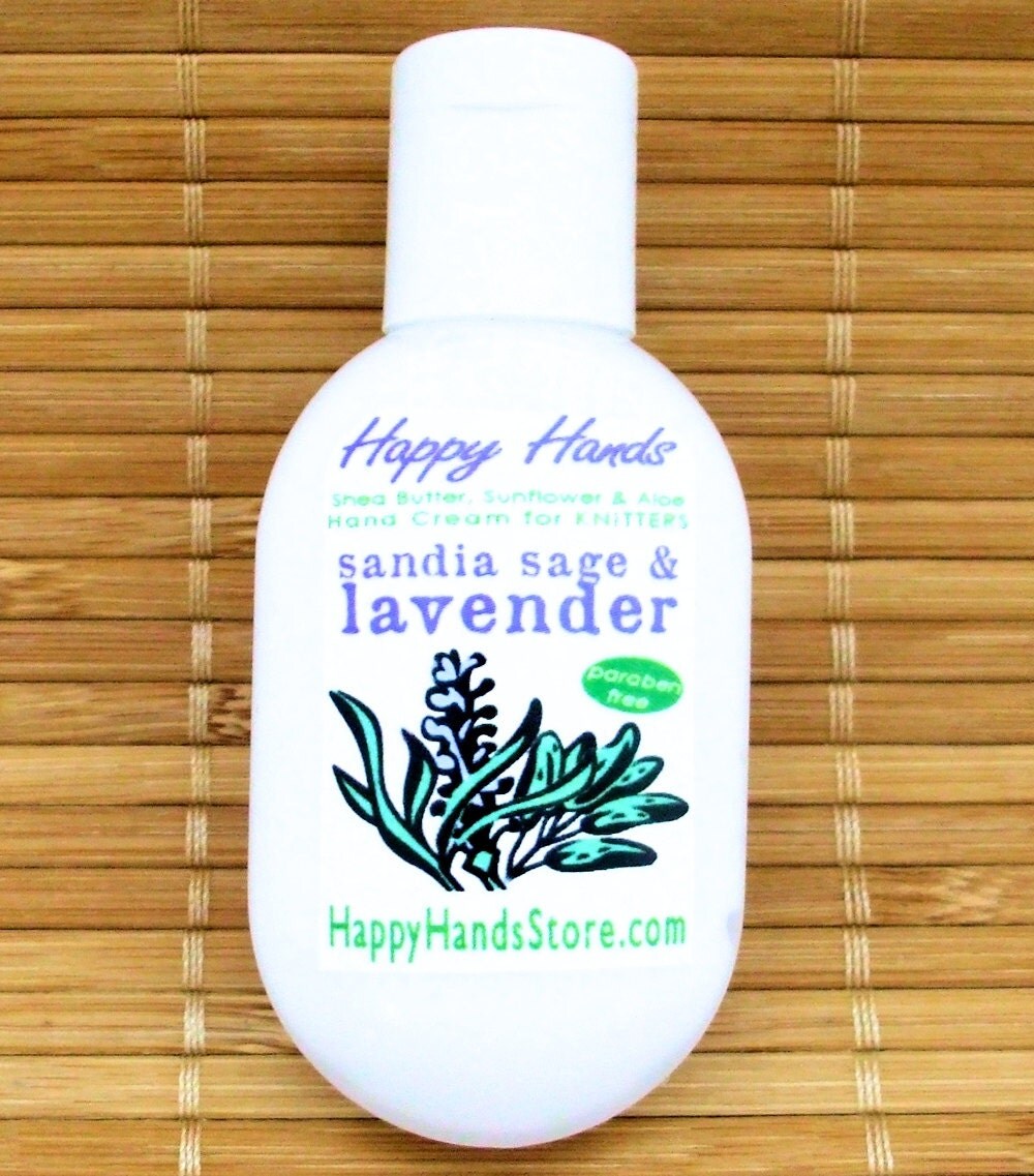 Lavender Sage Scented Hand Cream for Knitters Refillable 1oz