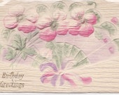 Vintage Birthday Postcard Early 1900's (fpc320)