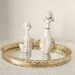 Vintage Poodle Lamp and Lipstick Holder- Vintage Dresser Accessories from the 1950's