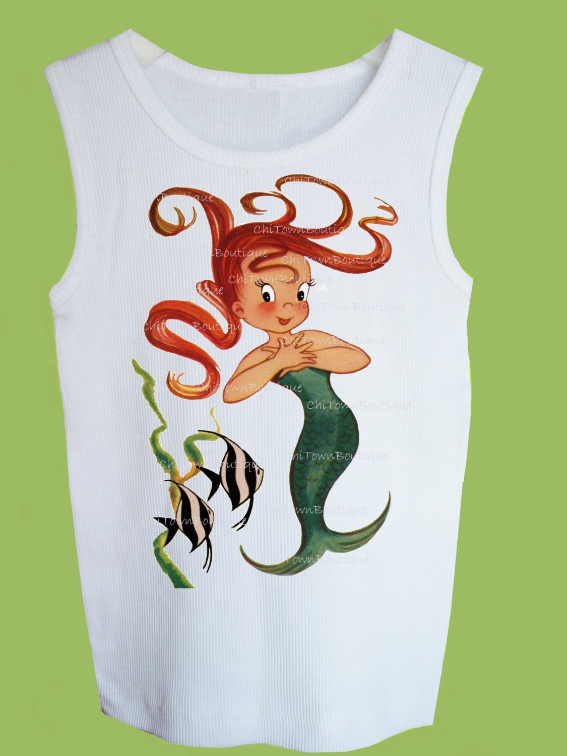 Mermaid Girl Shirt Toddler Tee Girls Beach T Shirt Mermaid