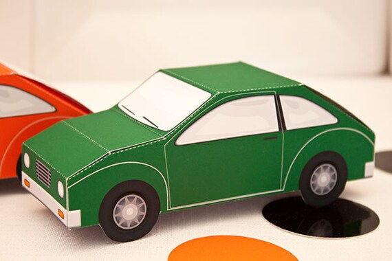 Car Favor Box - DIY Printable PDF Il_570xn