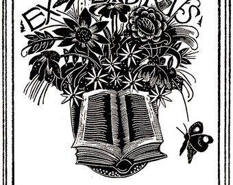 There is a Storybook in the Garden Bookplates Personalized or Blank