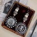 RESERVED LISTING: Antique French Lourdes Earrings, The Notre Dame, by RusticGypsyCreations