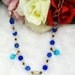 Blue Heart Crystal Necklace