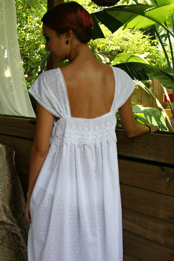 Women's Casual Clothing White Cotton nightgown, womens, plus size, Girls, cotton gowns, Nightgowns, Night Gown, Long Gown, Robes, Pajamas, Sleepwear, Lawn Gown, Cotton White Gown.