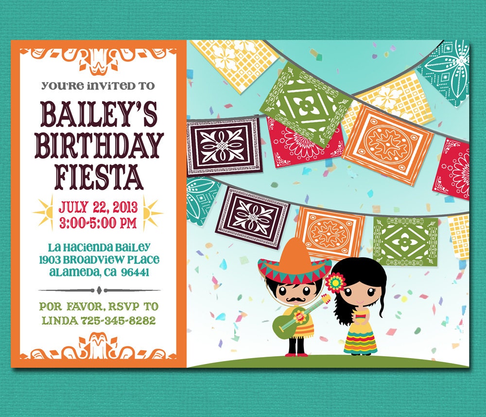 Mexican Themed Invitations Free 4