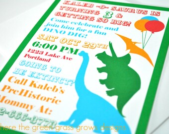 Dinosaur Invitation