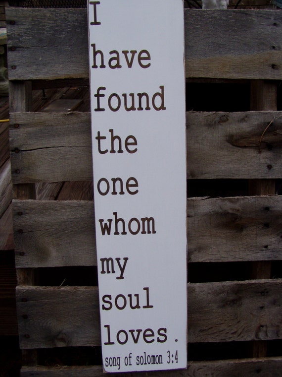 Download Items similar to I have found the one whom my soul loves ...