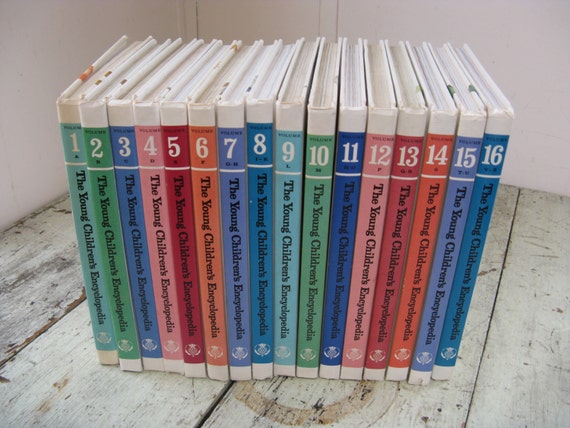 the young childrens encyclopedia 1985 16 volumes illustrated