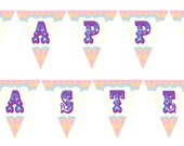 DIY Printable Easter Bunny Happy Easter Banner Il_170x135