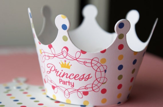 Set of 12 princess party girl's birthday party cupcake wrappers Il_570xn