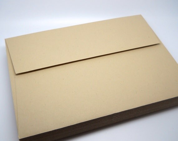 SMOOTH KRAFT Paper Envelopes A7 5x7 Qty 25 Wedding