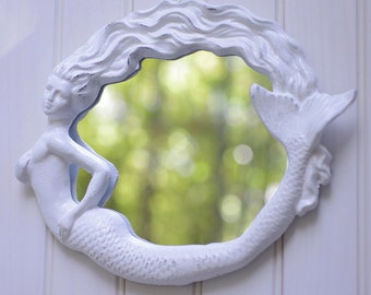 Mermaid Mirror - Beach Style - Cottage Decor