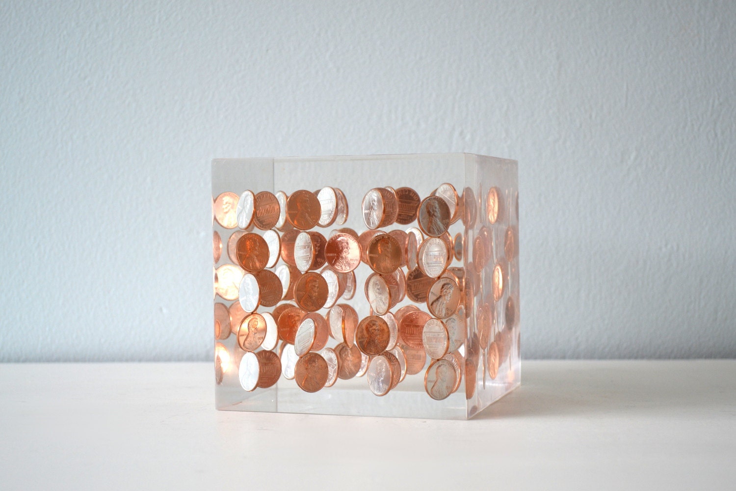 clear resin sculpture