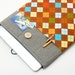 ONLY 1 AVAILABLE -50% OFF! MacBook Air 13" sleeve. Linen MacBook Air 13 case. MacBook Pro 13 Retina. MacBook Air cover. Retro print cover