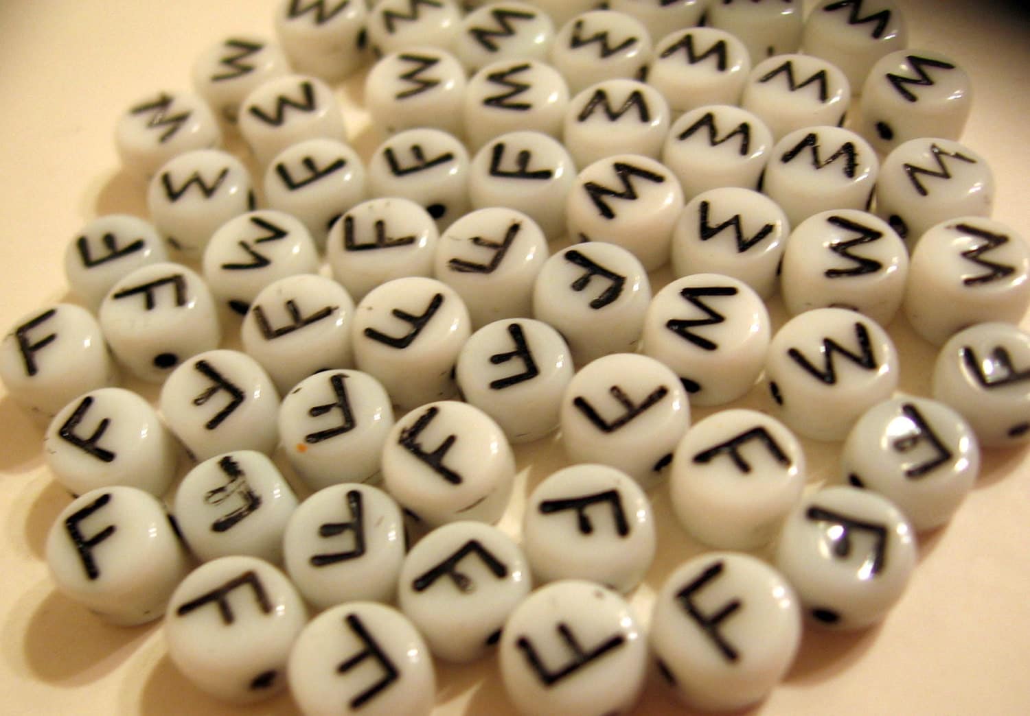 Vintage Glass Letter Beads for Hospital Baby Bracelets Male