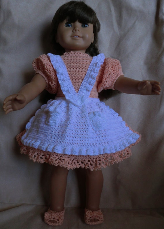 182 Addy's Apron Crochet Pattern for American Girl Dolls