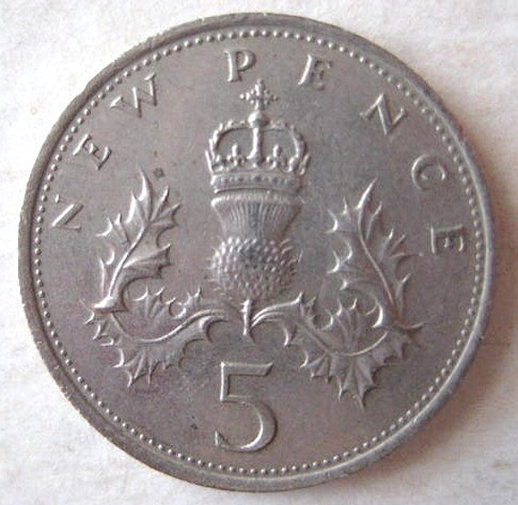 5 penc coin uk