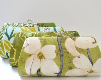 A SET of 9 Bridesmaids Clutch - Create a Custom Bridesmaid Clutches in your choice of fabrics