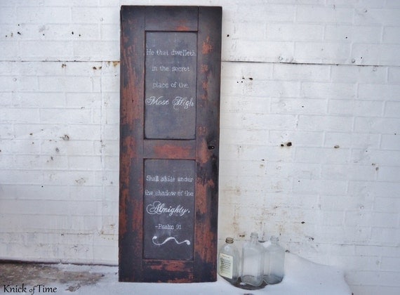 Reclaimed Wooden Chalkboard created from Antique Secretary Desk Salvage