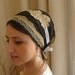 apron style fancy jewish headcovering tichel headscarf