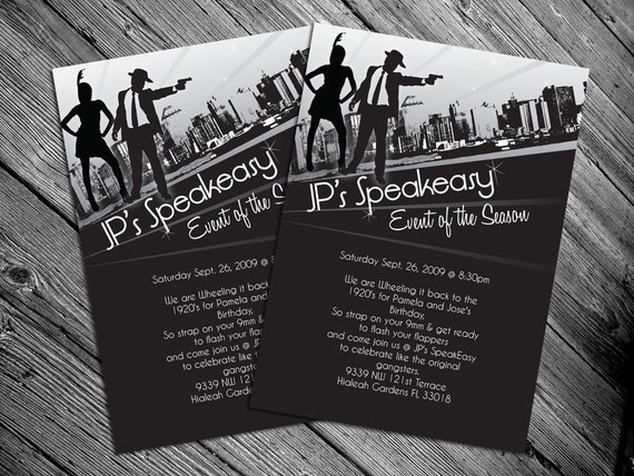 1920S Themed Party Invitations 2